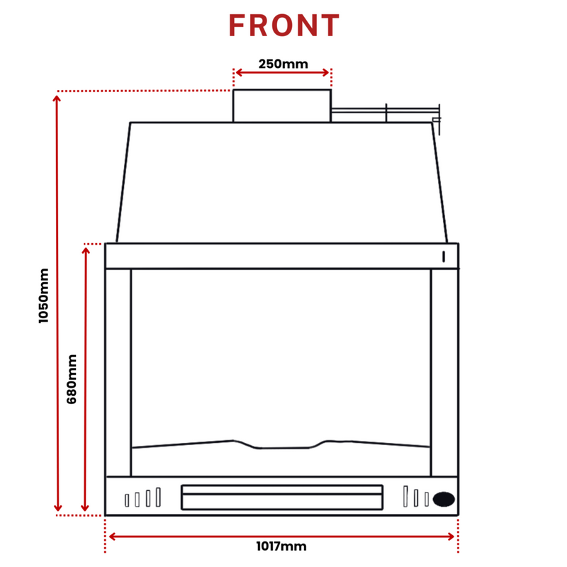 Load image into Gallery viewer, Artis BH 100 Outdoor Open Wood Fireplace