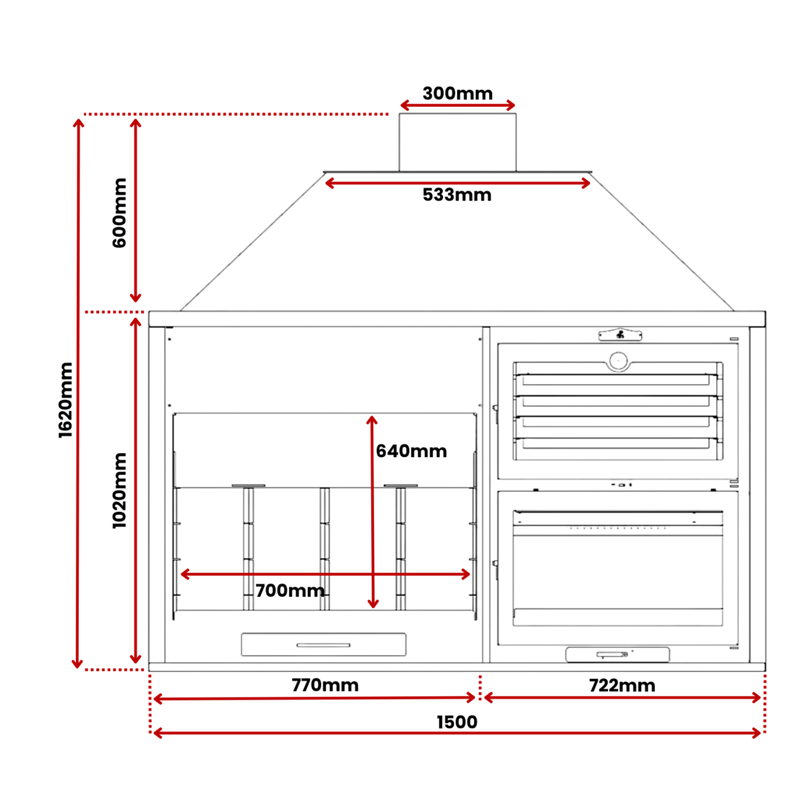Load image into Gallery viewer, Artis Fusion 160 Wood-Fired BBQ and Oven