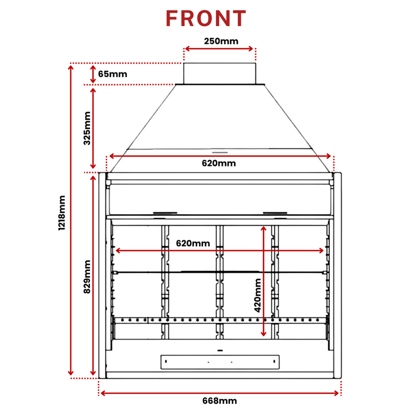 Load image into Gallery viewer, Artis BF 60 Wood-Fired BBQ Grill Fireplace
