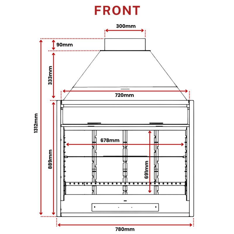 Load image into Gallery viewer, Artis BF 70 Wood-Fired BBQ Grill Fireplace
