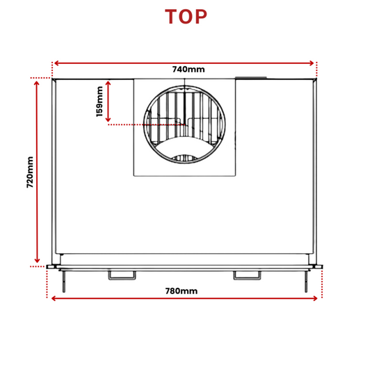 Artis BF 70 Wood-Fired BBQ Grill Fireplace