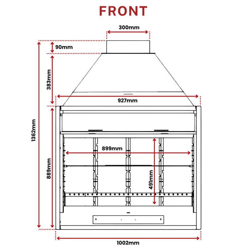 Load image into Gallery viewer, Artis BF 90 Wood-Fired BBQ Grill Fireplace
